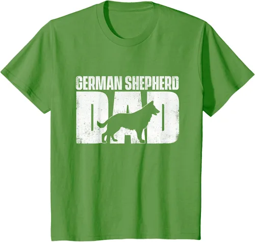 Vista 82 de Camiseta de pastor alemán para el día del padre del dueño de perros caninos, Negro