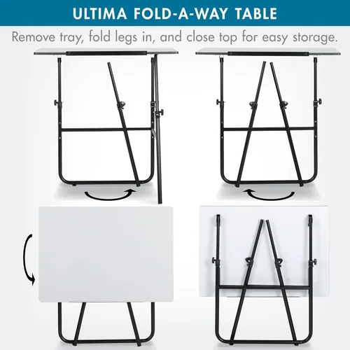 Vista 4 de Studio Designs 19652 Ultima Fold A Way Mesa, color negro