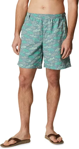 Vista 75 de Columbia Super Backcast - Pantalón corto de agua para hombre Impresión de tinte negro