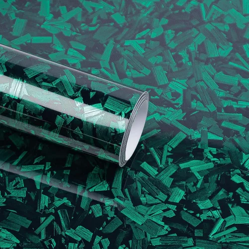 Vista 10 de Lypumso - Envolturas de vinilo de fibra de carbono forjadas, rollos de vinilo mate para envoltura de coches para uso DIY, adhesivos autoadhesivos