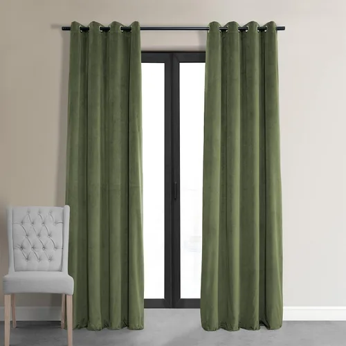 Vista 14 de HPD Half Price Drapes Cortinas opacas de terciopelo extra anchas con ojales, de 84 pulgadas de largo, bloqueo de calor y luz completa, para Gris