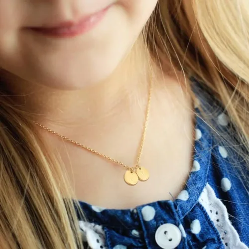 Vista 3 de EXEINCITE Two Initial Necklaces for Women Girls, 14K Gold Plated Dainty You and HerHis Initial Necklace Jewelry Personalized Gifts for Women Teen