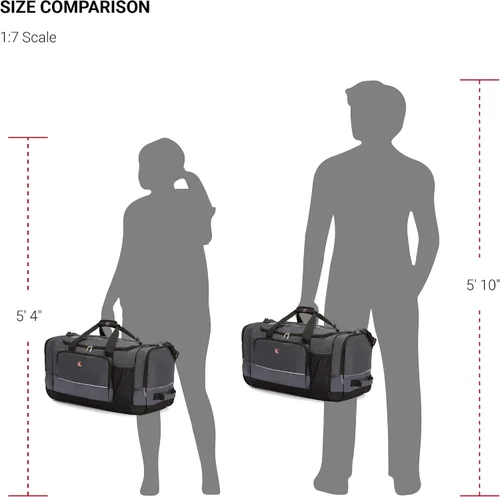 Vista 5 de Bolsa de lona SwissGear Apex para viajes y gimnasio con sistema de cordón elástico
