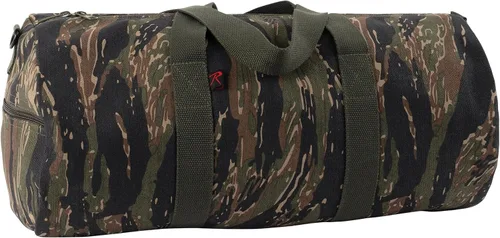 Vista 16 de Rothco Bolsa de Lona de Servicio Pesado para el Hombro Tipo Duffle - Bolsa Resistente de Equipo de Gimnasio y Viaje Gris carbón