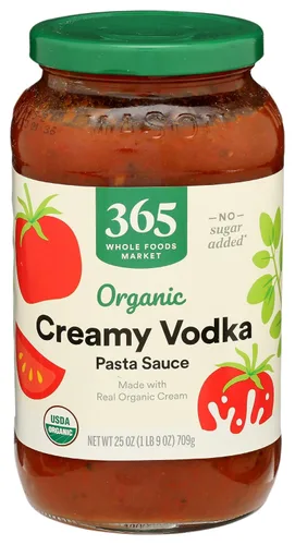 Vista 7 de 365 by Whole Foods Market - Salsa para pasta orgánica de 4 quesos, 25 onzas