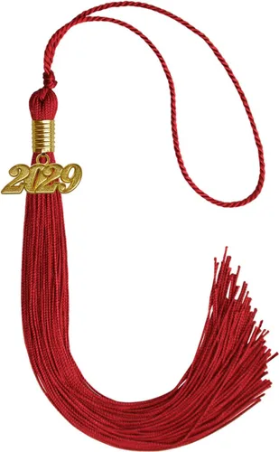 Vista 17 de Endea Graduation - Borla de un solo color con fecha dorada (Oro Antiguo, 2020)