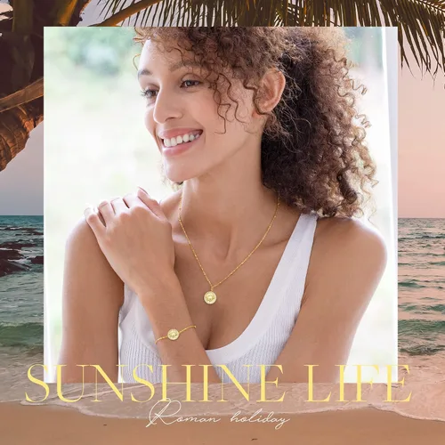 Vista 3 de CDE Pulseras de sol para mujer, plata de ley 925, ajustable, chapada en oro de 14 quilates, cumpleaños, aniversario, Navidad, regalos para mujeres