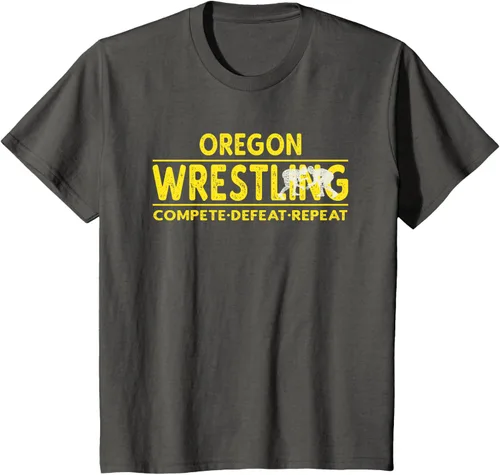 Vista 48 de Oregon Wrestling - Camiseta para competir, derrota, repetir