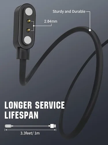 Vista 6 de Cargador de reloj inteligente TiMOVO compatible con YAMAY Letsfit