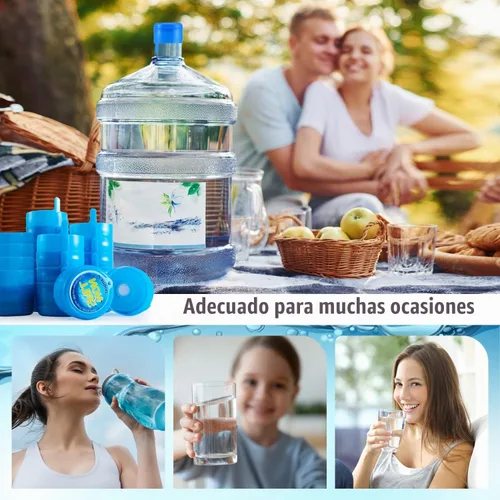 Vista 6 de Tapas de repuesto para botellas de agua de 3 y 5 galones, paquete de 20