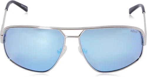 Vista 2 de Revo Unisex Collection Stargazer Aviator Gafas de sol polarizadas, marco cromado