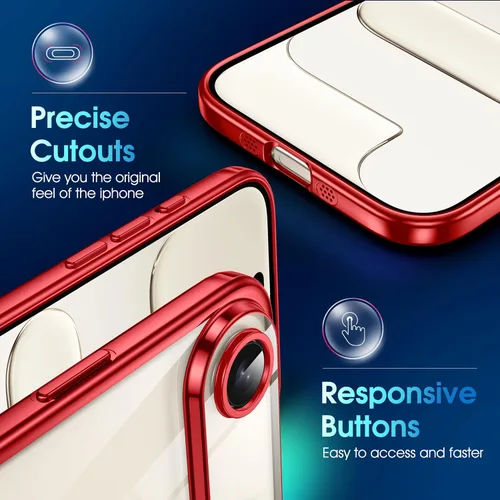 Vista 936 de Supdeal Funda cristalina transparente para iPhone 11, [No se amarillea] [Protección de la cámara] [Probado contra caídas de grado militar] Funda