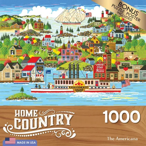 Vista 5 de RoseArt - País de origen- The Americana - Rompecabezas de 1000 piezas para adultos