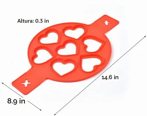 Vista 7 de Moldes antiadherentes para panqueques, molde de silicona para huevos fritos, reutilizable, para hacer panqueques, anillo de huevo, herramientas