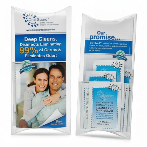 Vista 3 de Limpiador y desinfectante para electrodomésticos dentales Oral Guard para todos los protectores nocturnos, retenedores y dentaduras. Suministro