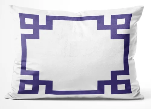 Vista 39 de Funda de almohada rectangular con cremallera en un lado impreso de 12 x 16 pulgadas, color blanco y rosa intenso Rosa fucsia