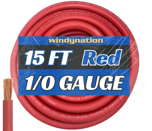 Vista 16 de WNI - Cable de cobre para soldar baterías calibre 1/0, 10 pies, color negro, 10 pies color rojo, AWG, ultra flexible, fabricado en los Estados