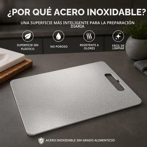 Vista 5 de Tabla de cortar del acero inoxidable 304, tabla de cortar del metal