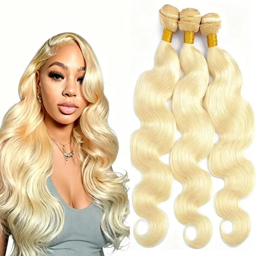 Vista 151 de P4613 Cabello humano rizado onda profunda marrón y paquetes mixtos 8 10 12 P4613 Ombre Marrón-Rubio-DP