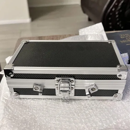 Vista 7 de Estuche de transporte de aluminio - Mini maletín de espuma de aluminio Caja de herramientas - Estuche de herramientas portátil