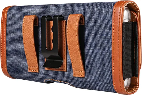 Vista 2 de Funda de nailon para teléfono celular compatible con iPhone 16 Pro Max 16 Plus Galaxy S24 Ultra S24+ A55 A54 A35 A25 A15 A14 Moto G Power Stylus