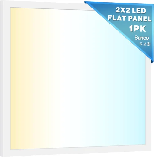 Vista 9 de Sunco - Paquete de 24 luces LED de panel plano de 2 x 2 para techo caído, accesorio de iluminación de repuesto comercial Trofer, 4400 LM, 40W, CCT
