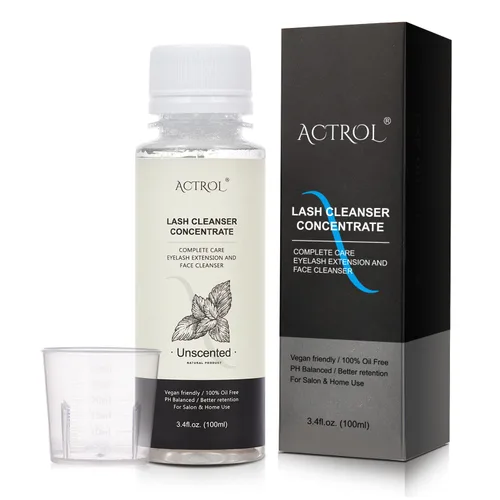 Vista 8 de ACTROL Aloe Lash Shampoo Recarga Concentrado 3.4 fl oz para Extensiones