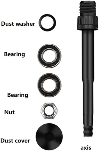 Vista 3 de Free-fly Bicycle Pedal - Aluminum Bearing Bike Pedals with 16 Anti-Skid Pins - Lightweight Platform Pedals - Universal 9/16" Bike Pedal for Mountain