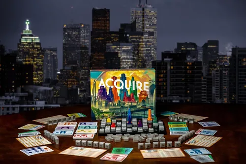 Vista 3 de Renegade Game Studios Juego de Mesa de Estrategia Acquire para 2-6 Jugadores, Edades 12+ con 2 Modos de Juego