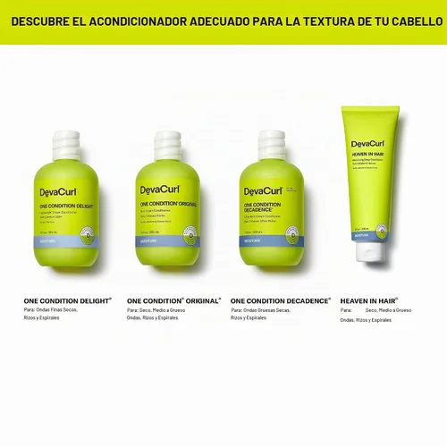 Vista 6 de DevaCurl One Condition Decadence - Acondicionador de crema ultra rico, verde oasis, 12 onzas líquidas