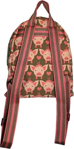 Vista 2 de Bungalow 360 Mini mochila para adultos, Cerdo, Mochila pequeña estilo mini