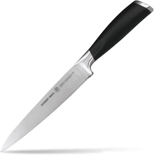 Vista 13 de Schmidt Brothers Heritage - Juego de 4 cuchillos de carne jumbo de acero inoxidable alemán de alto carbono