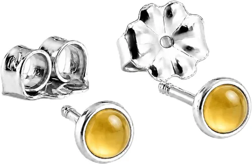 Vista 15 de Aretes pequeños de plata de ley para cartílago, tragus, hélix, múltiples piercings hipoalergénicos, piedra natal para mujer, juego de bisel