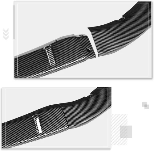 Vista 5 de 3 alerones divisores de barbilla para parachoques delantero, estilo MP, compatible con Mazda MX-5 Miata 16-24