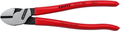 Vista 2 de KNIPEX Tools 00 20 08 US1 - Juego de herramientas de 3 piezas de alicates de nariz larga, diagonal y alicates de cocodrilo, color rojo
