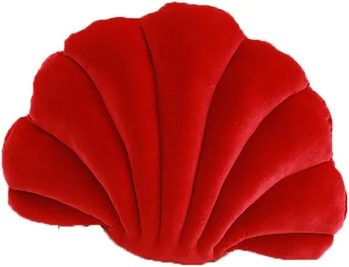 Vista 6 de Almohada decorativa de terciopelo SeaShell para cama, sofá, hogar, oficina, algodón