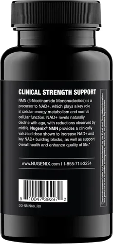 Vista 8 de Nugenix NMN Supplement 500mg, NAD Supplement, 60 Capsules