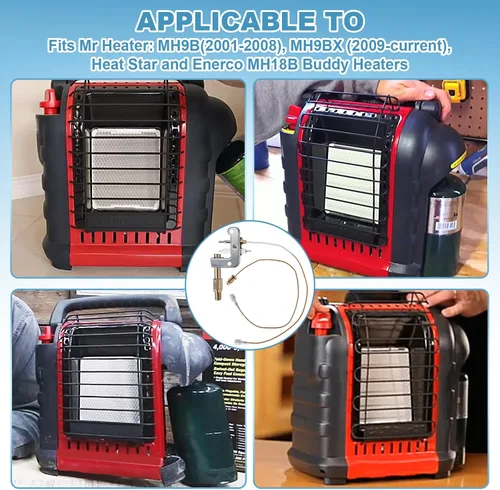 Vista 4 de 78422 F278527 Calentador Termopar Piloto Asamblea para portátil ODS Mr.Heater Big Buddy MH18B MH9B MH9BX y para calentador Dewalt