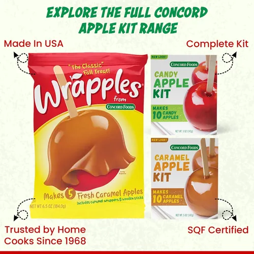 Vista 8 de Concord Foods - Kit de manzana de caramelo y caramelo, paquete variado de 2
