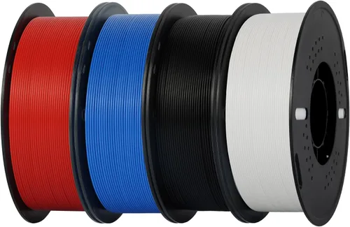 Vista 26 de Kingroon PLA - Filamento para impresora 3D, 10 carretes, precisión dimensional de +/- 0.02 mm, carrete de 10 kg (22 libras), 1.75 mm, 5 negro + 5