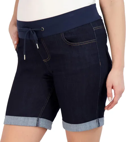 Vista 7 de Women's Maternity Shorts Double Roll Cuff - Mom Comfy Activewear, Pregnancy Clothes for Summer, BCI Certified