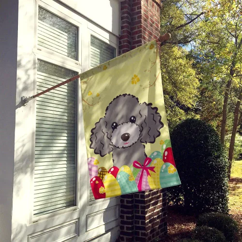 Vista 140 de Caroline's Treasures BB1923GF Bandera decorativa para jardín con diseño de Border Collie, para caza de huevos de Pascua, para jardín, jardín, patio
