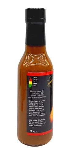 Vista 4 de Ghost Pepper Hot Sauce Wicked Tickle Bhut Kisser Very Hot Salsa ganadora del premio