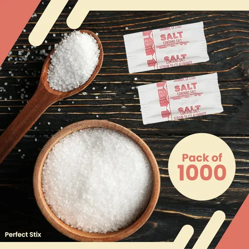 Vista 2 de Perfect Stix Paquetes de sal yodada - 0.02 oz - 1000 paquetes (el embalaje puede variar)
