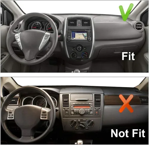 Vista 3 de Coche auto cubierta de tablero interior tablero Mat para Nissan Versa 2012-2018