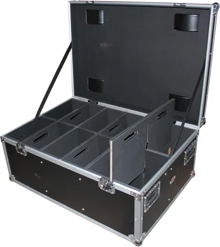 Vista 2 de ProX XS-PARU612W Par Can Utility Case W-Wheels puede contener 6 luces LED grandes o 12 delgadas Par