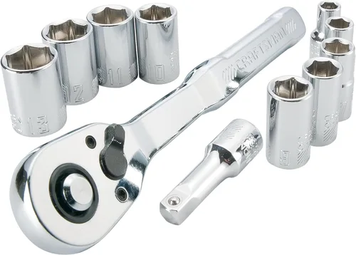 Vista 6 de CRAFTSMAN CMMT34871 - Juego de herramientas mecánicas, métrico, transmisión de 1/4 pulgada, 11 piezas