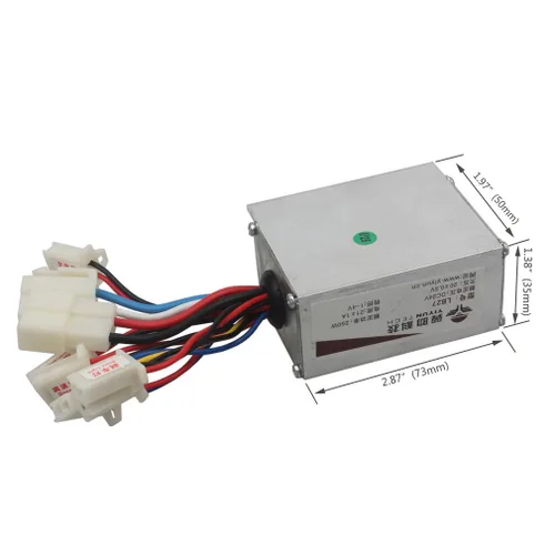 Vista 2 de Wingsmoto 24V 250W Caja de Control de Velocidad del Motor Eléctrico para Patinete Eléctrico, Bicicleta Eléctrica, Triciclo, Motor de Cepillo