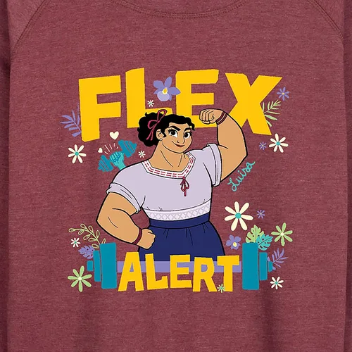 Vista 3 de Disney Encanto - Luisa Flex Alert - Camisa ligera de rizo francés de manga larga para mujer