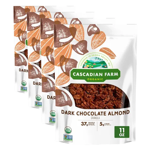 Vista 18 de Cascadian Farm Granola orgánica, cereales de canela y pasas, bolsa resellable, 11 onzas